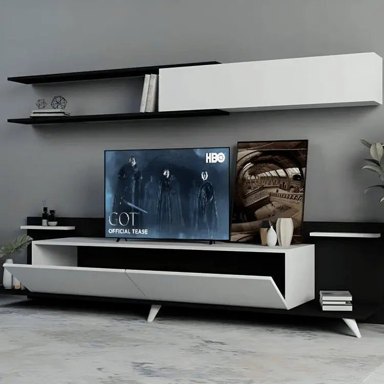 ترابيزة تليفزيون بأرفف علوية خشب ام دي اف - CLG277 - Homix