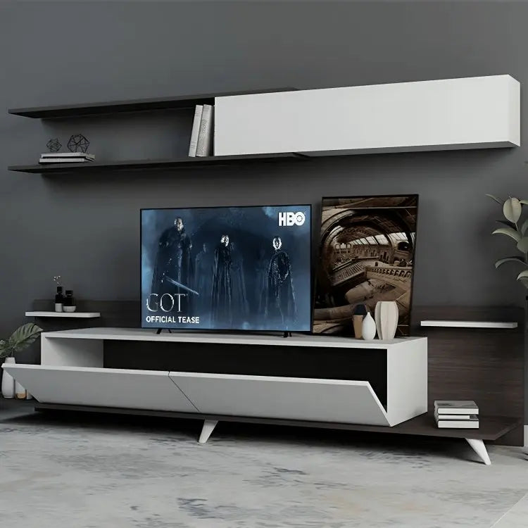 ترابيزة تليفزيون بأرفف علوية خشب ام دي اف - CLG277 - Homix