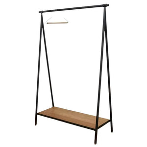 علاقه ملابس معدن أسود 120*40*150 سم - RON247 Royal Iron