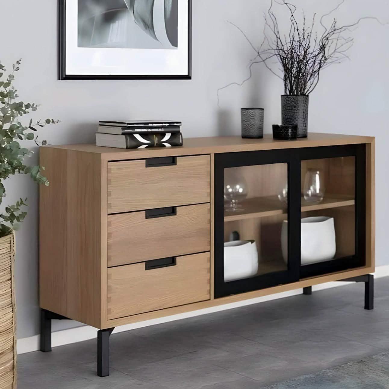 بوفيه ام دي اف، 160*40*80 سم