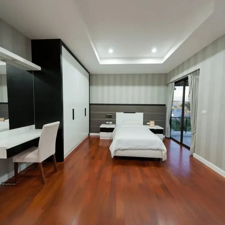 غرفة نوم كاملة، خشب ام دي اف - 4 قطع