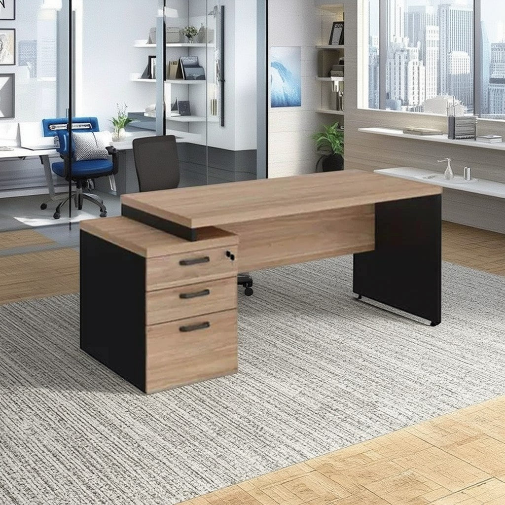 مكتب خشب ام دي اف، 140*70*75 سم