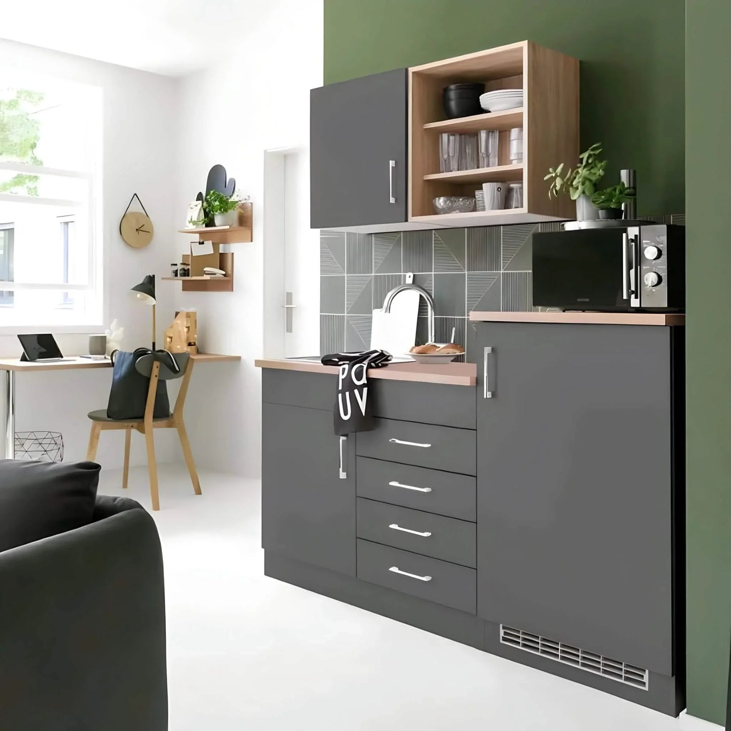 مطبخ ام دي اف أسباني، قطعتين