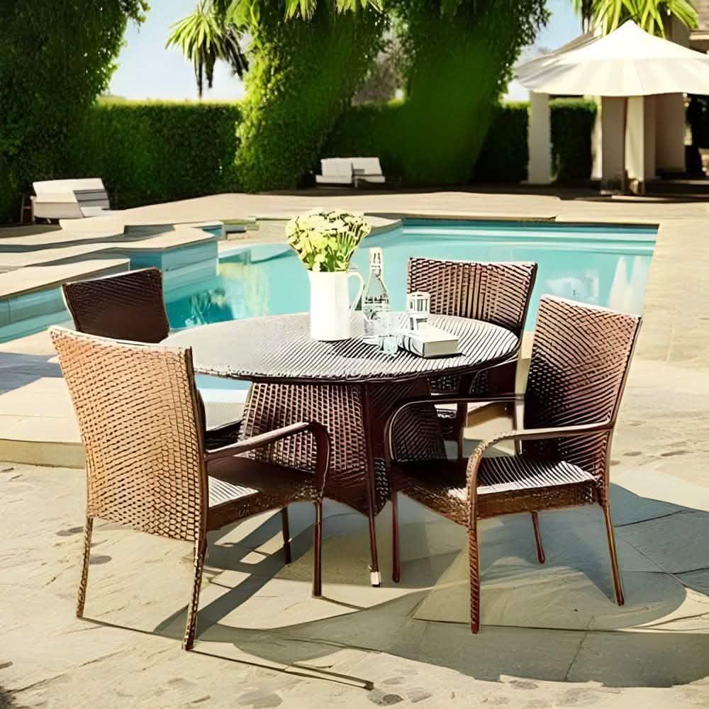 تسوق الأن من هومكس طقم خارجي حديد وراتان - FAD25 بأفضل سعر وأفضل جودة