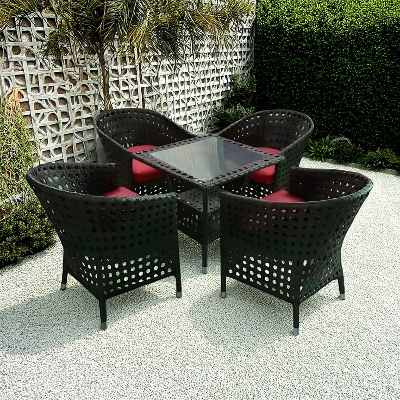 طقم خارجي حديد وراتان - FAD26