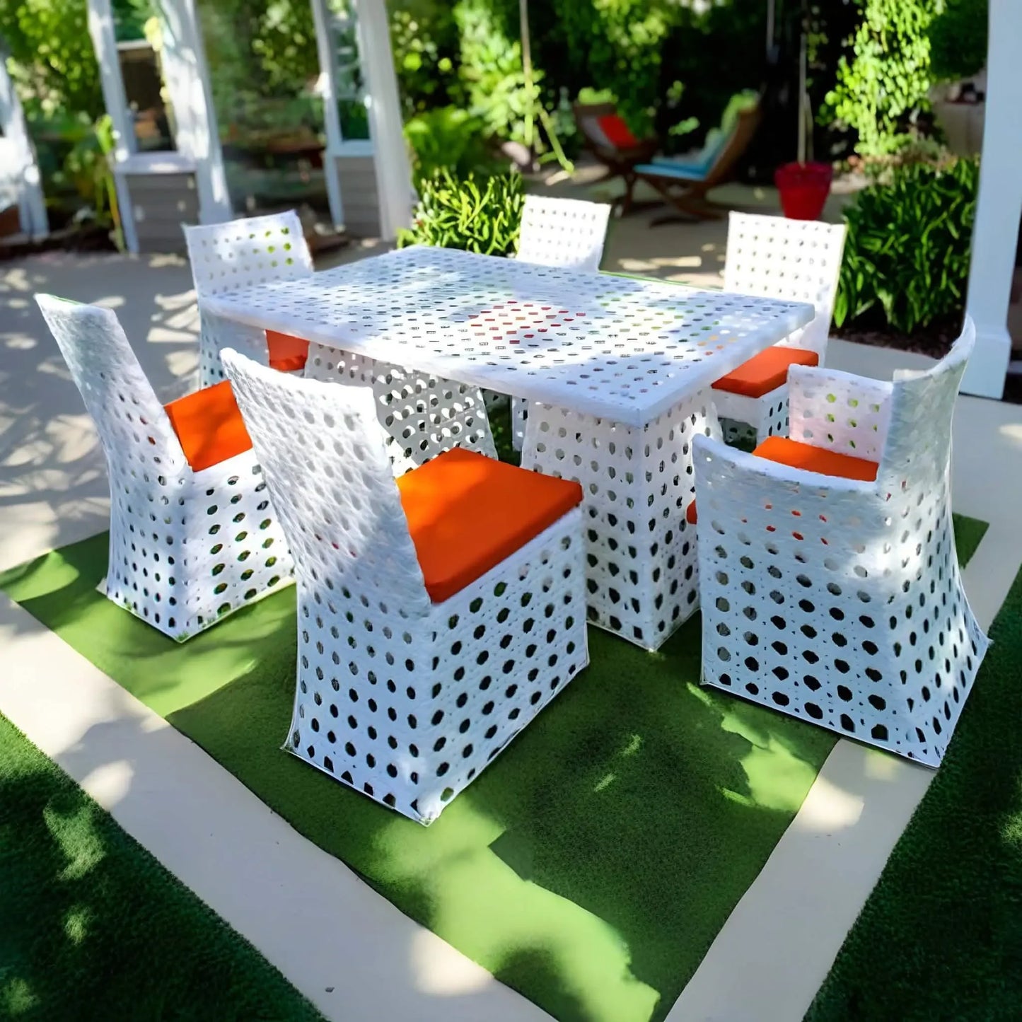 تسوق الأن من هومكس سفرة خارجية حديد و راتان - FAD34 بأفضل سعر وأفضل جودة