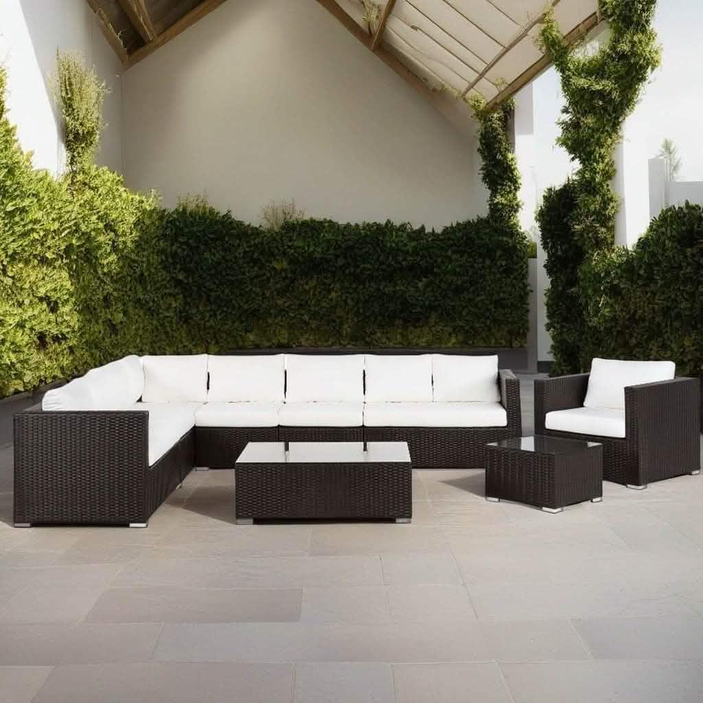 تسوق الأن من هومكس طقم خارجي حديد وراتان - FAD49 بأفضل سعر وأفضل جودة