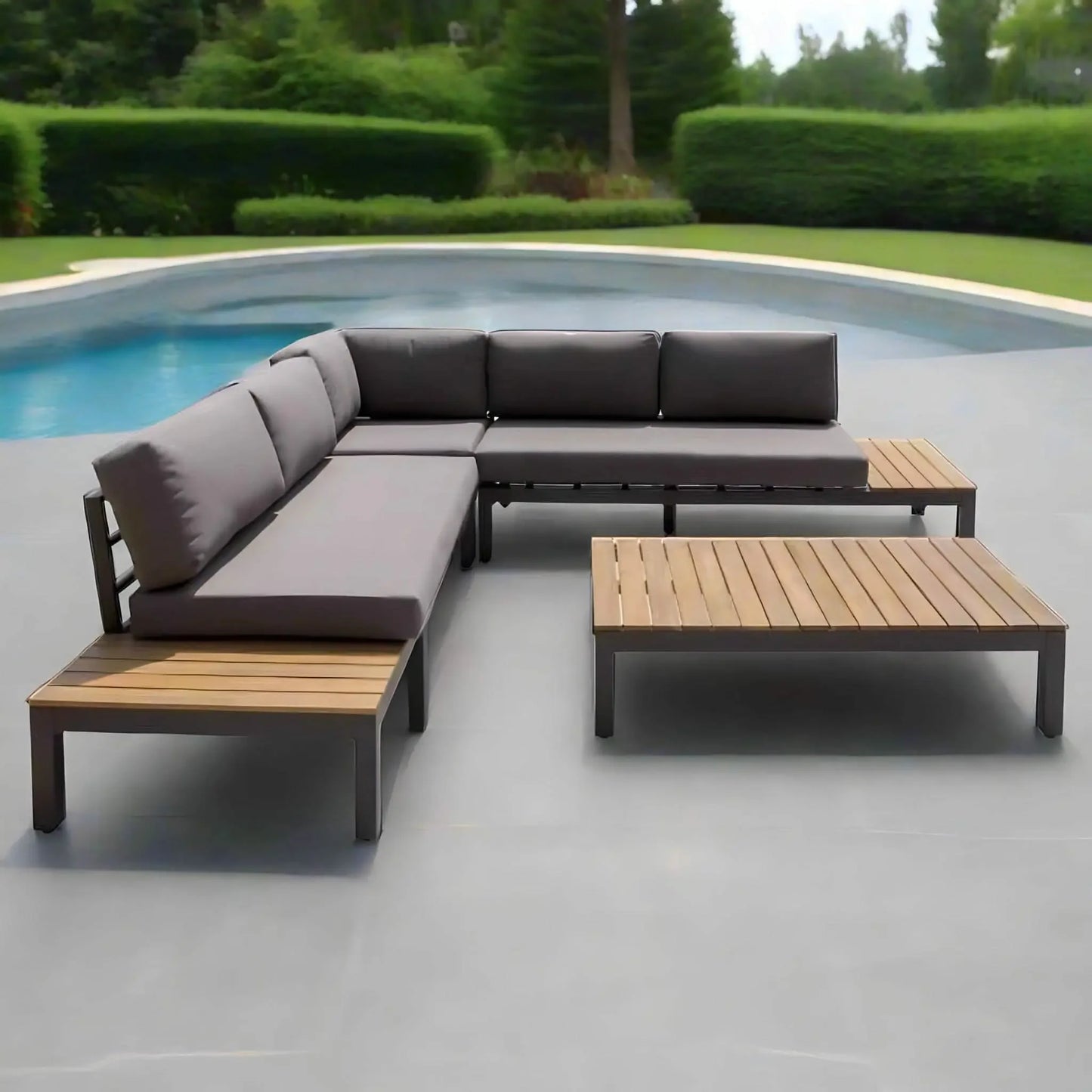 طقم خارجي معدن، قطعتين