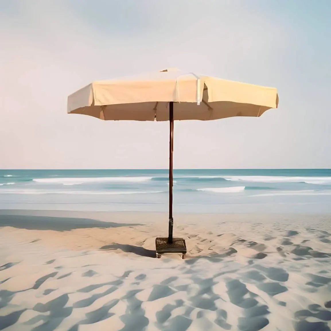 شمسية خارجية خشب زان، 400*400*250 سم