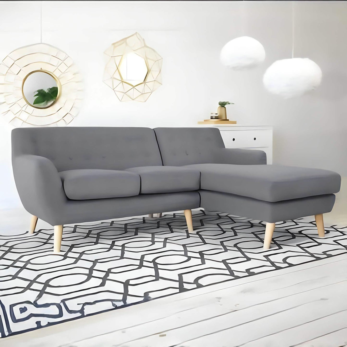 ركنة خشب زان أحمر، 260*180*80 سم