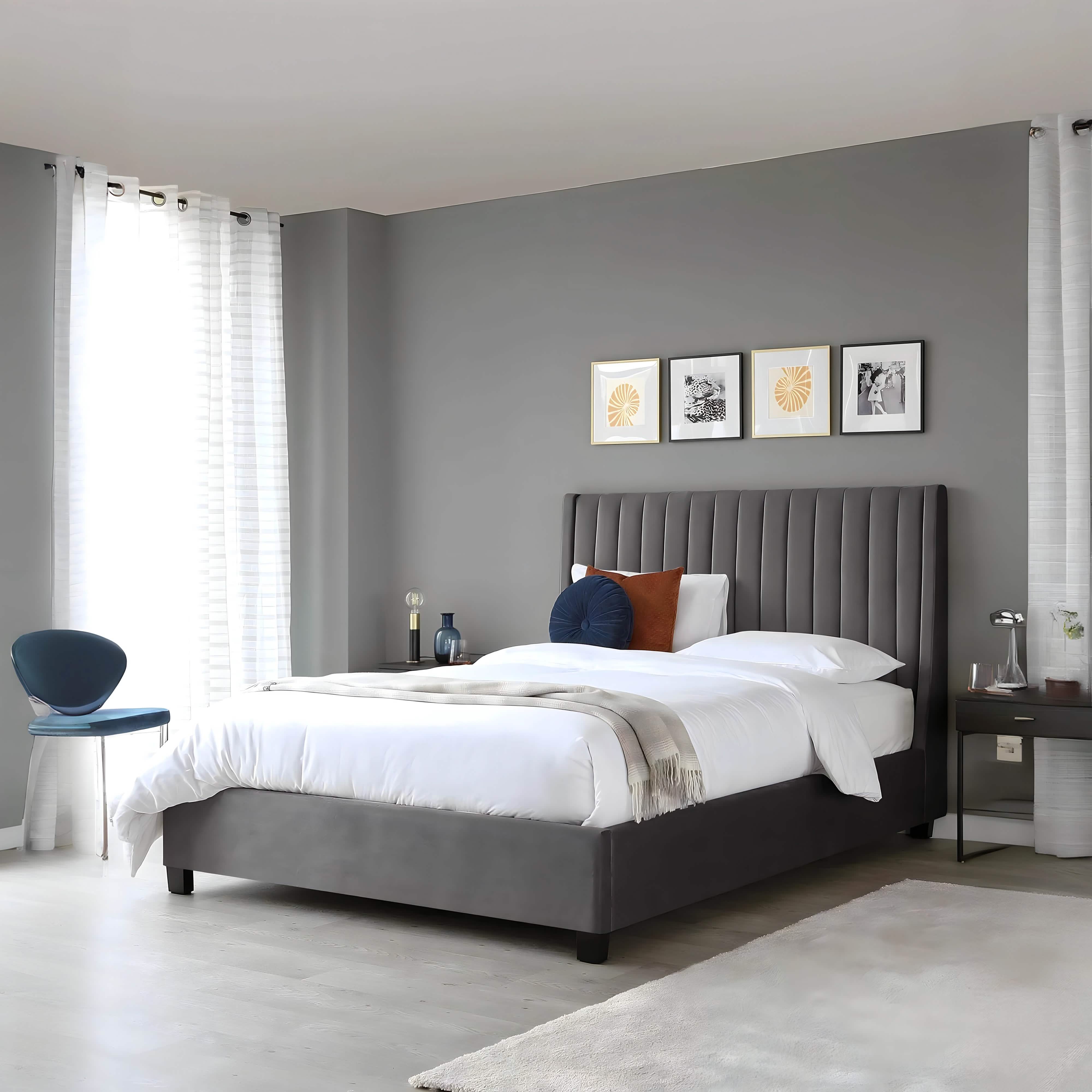 سرير كينج خشب كونتر، 160*195*120 سم