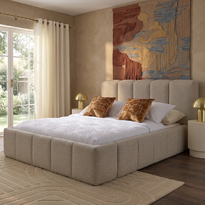 سرير كينج خشب ام دي اف، 160*195*120 سم