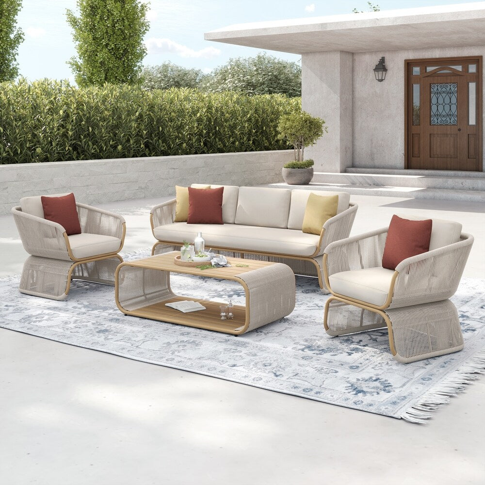 طقم خارجي ستيل و دوبار، 4 قطع