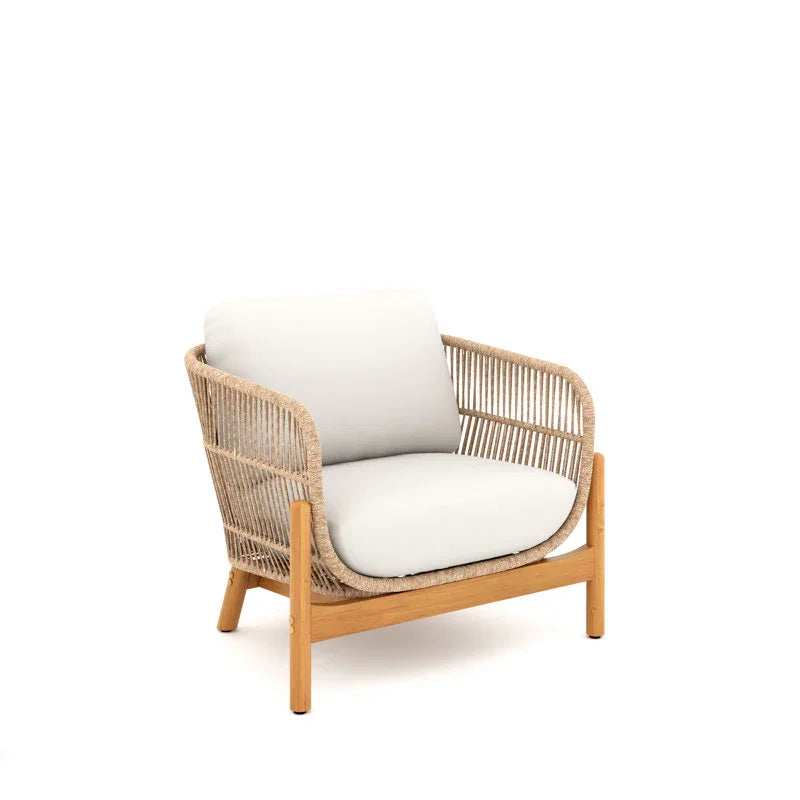 Two-piece outdoor set, steel and rope