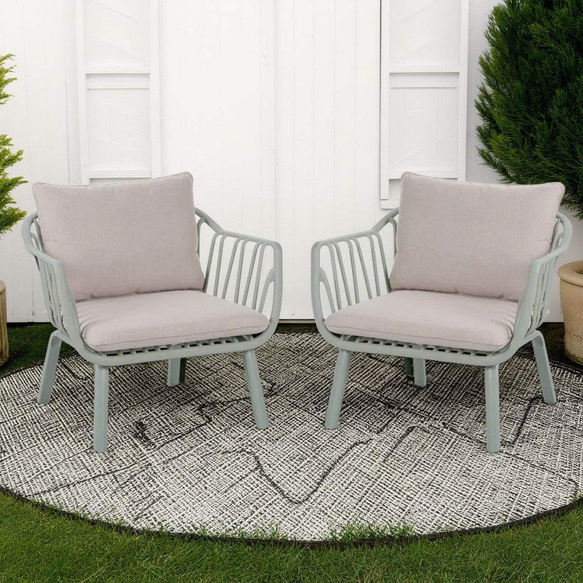 طقم خارجي ستيل، قطعتين