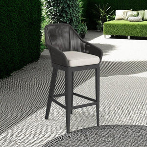 كرسي بار خارجي ستيل و دوبار، 50*55*112 سم