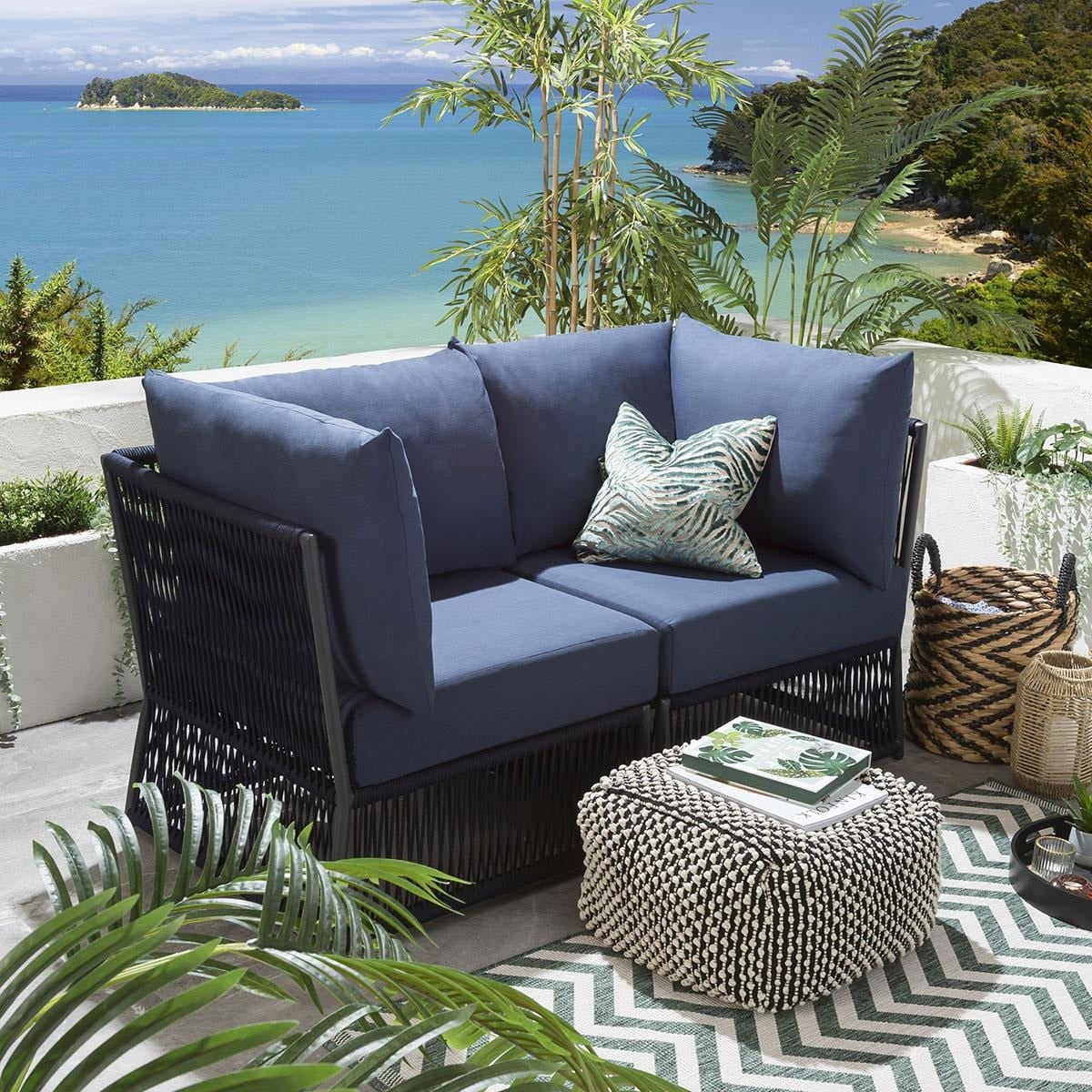 ركنة خارجية ستيل و دوبار، 120*55*70 سم