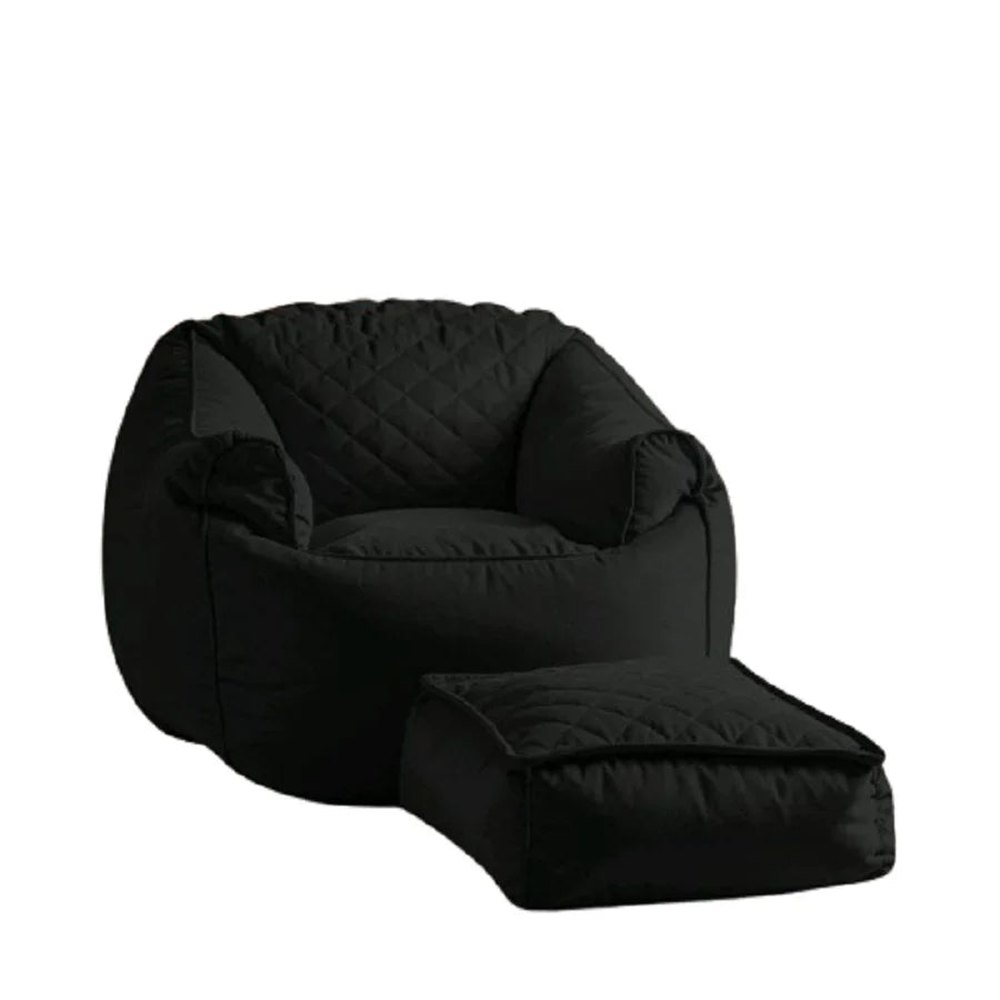 بين باج قطيفة، 100*75 سم - أسود