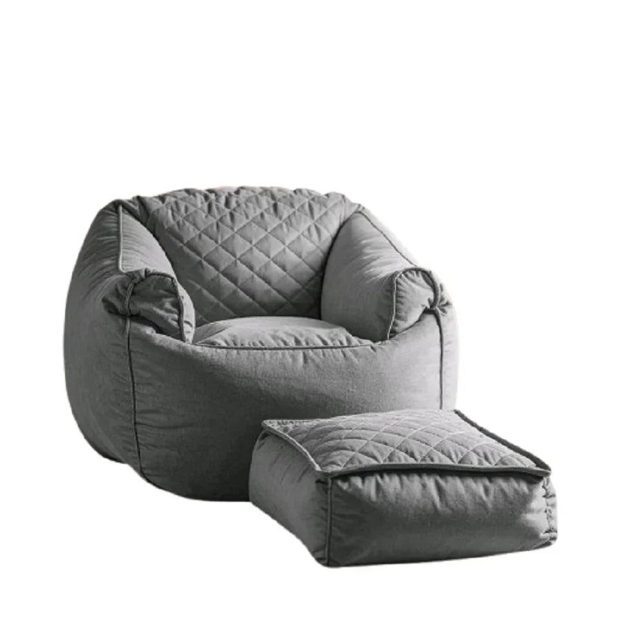 بين باج قطيفة، 100*75 سم - رمادي