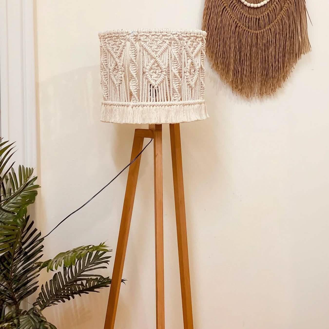 أباجورة أرضية خشب زان، 40*165 سم