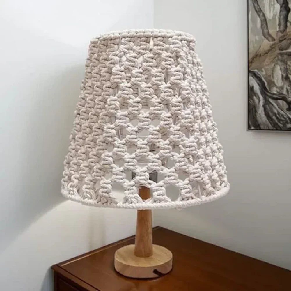 أباجورة خشب زان، 28*45 سم