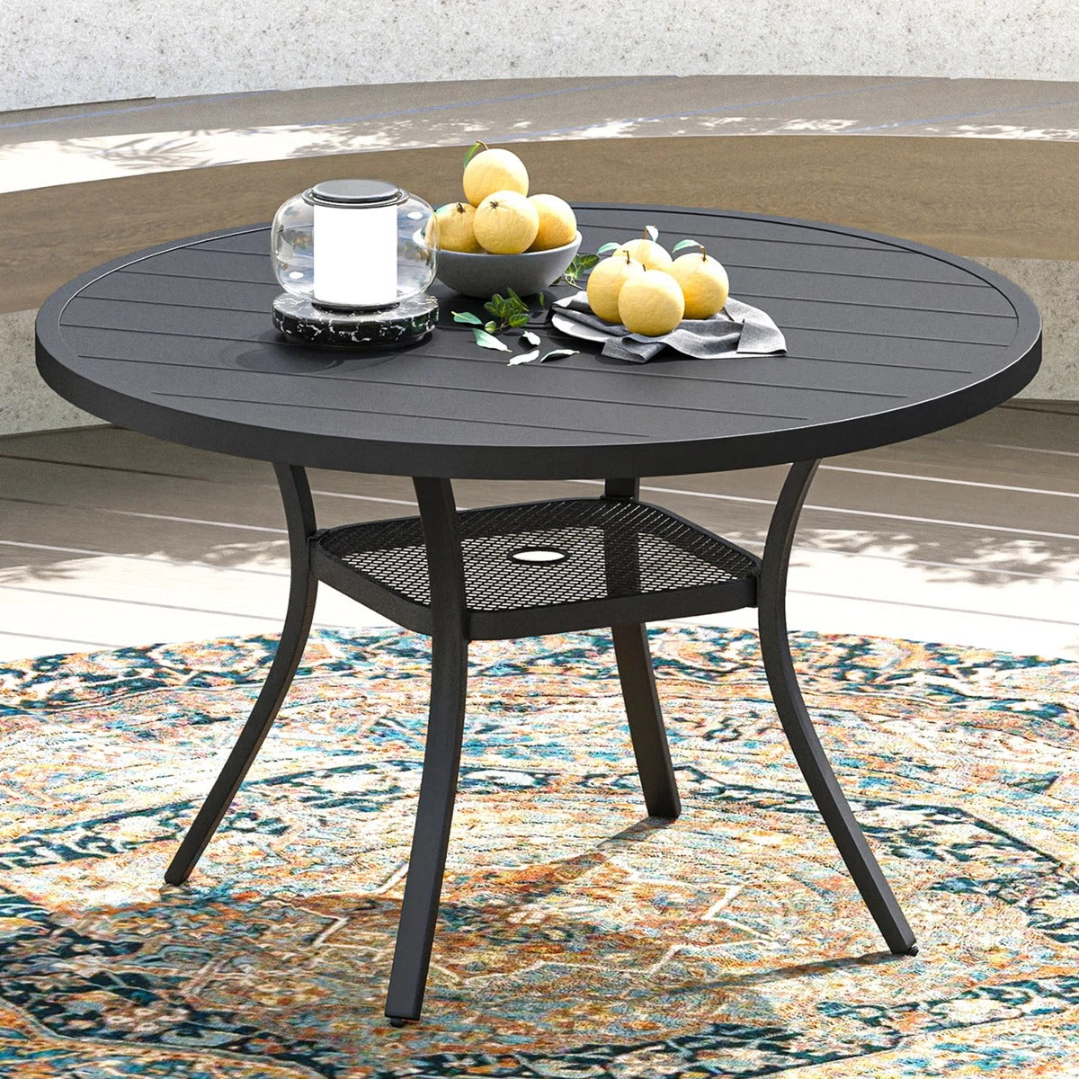 ترابيزة خارجية ستيل، 100*50 سم