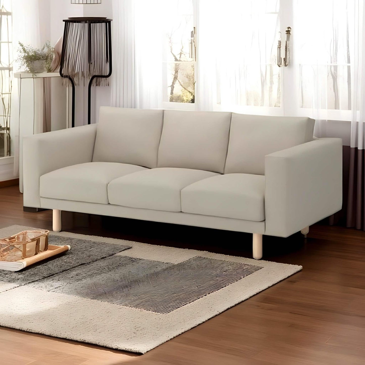 كنبة خشب زان أحمر، 225*65*80 سم