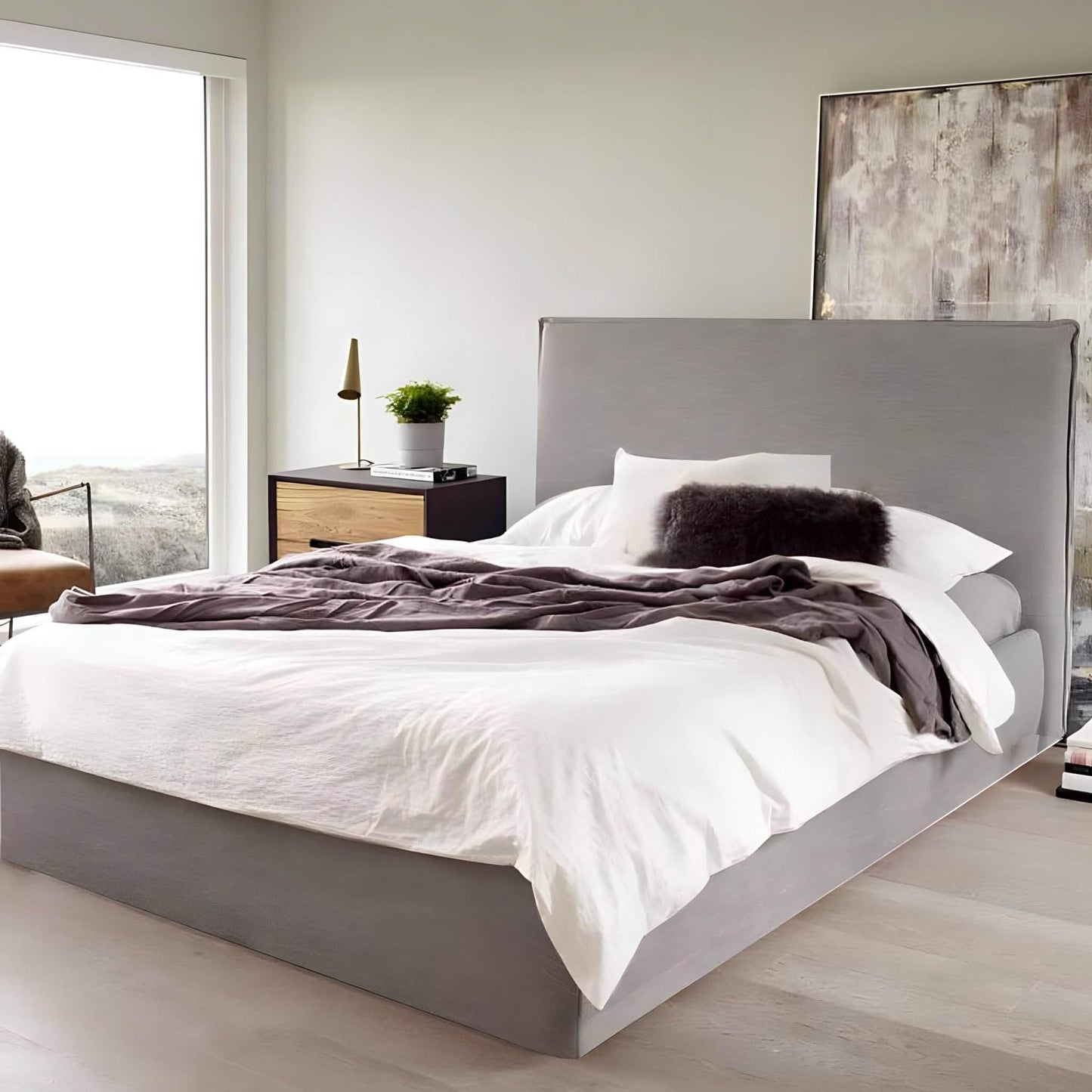 سرير فردي خشب موسكي، 100*195*120 سم