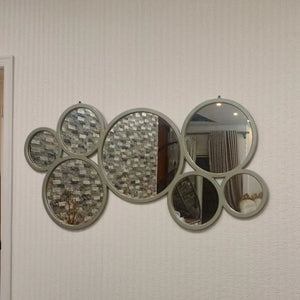 مرايا حائط بإطار خشب ام دي اف، 120*2*60 سم
