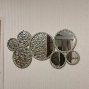 مرايا حائط بإطار خشب ام دي اف، 120*2*60 سم