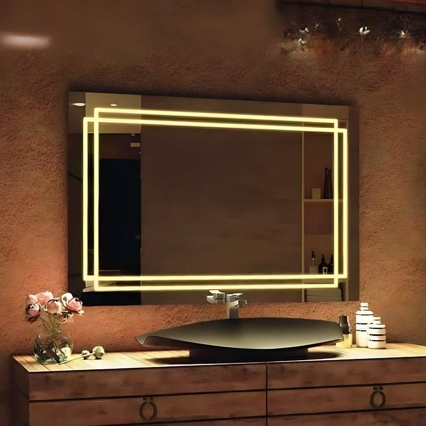 مرايا مستطيله 60*3*80 سم - MOS65