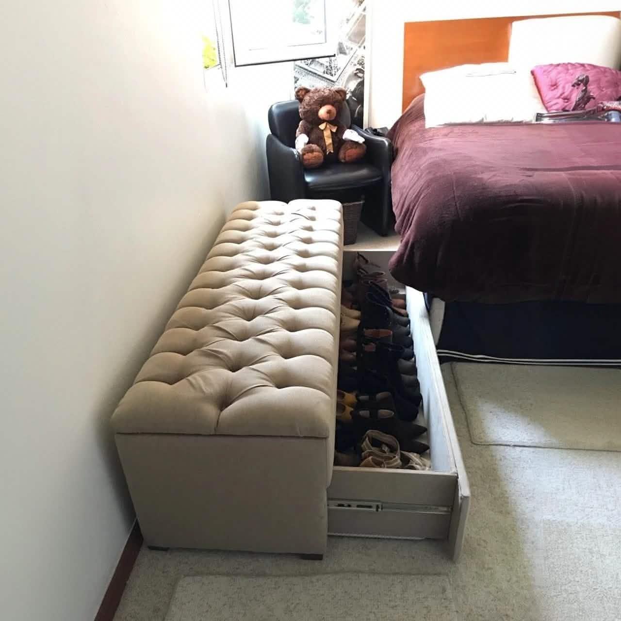 بانكيت بسحارة خشب زان أحمر، 120*50*40 سم