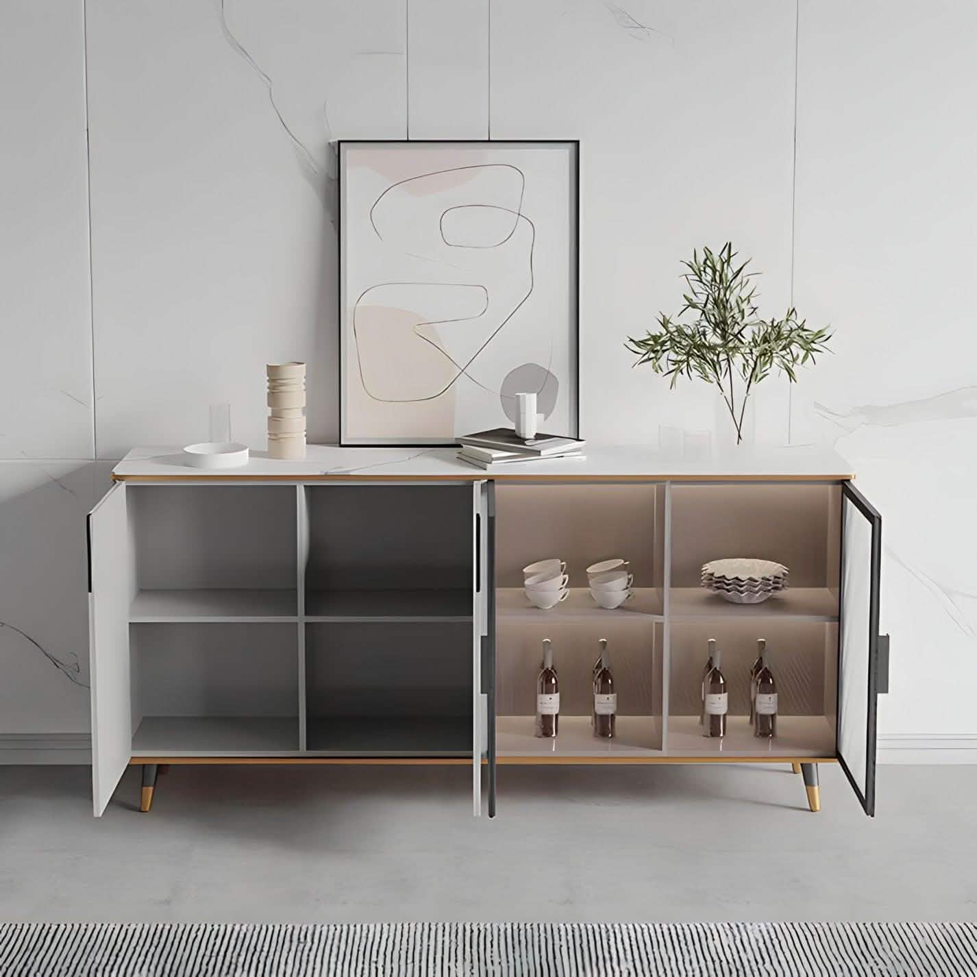 بوفيه ام دي اف 160*40*80 سم - BAL113 El Batal Furniture