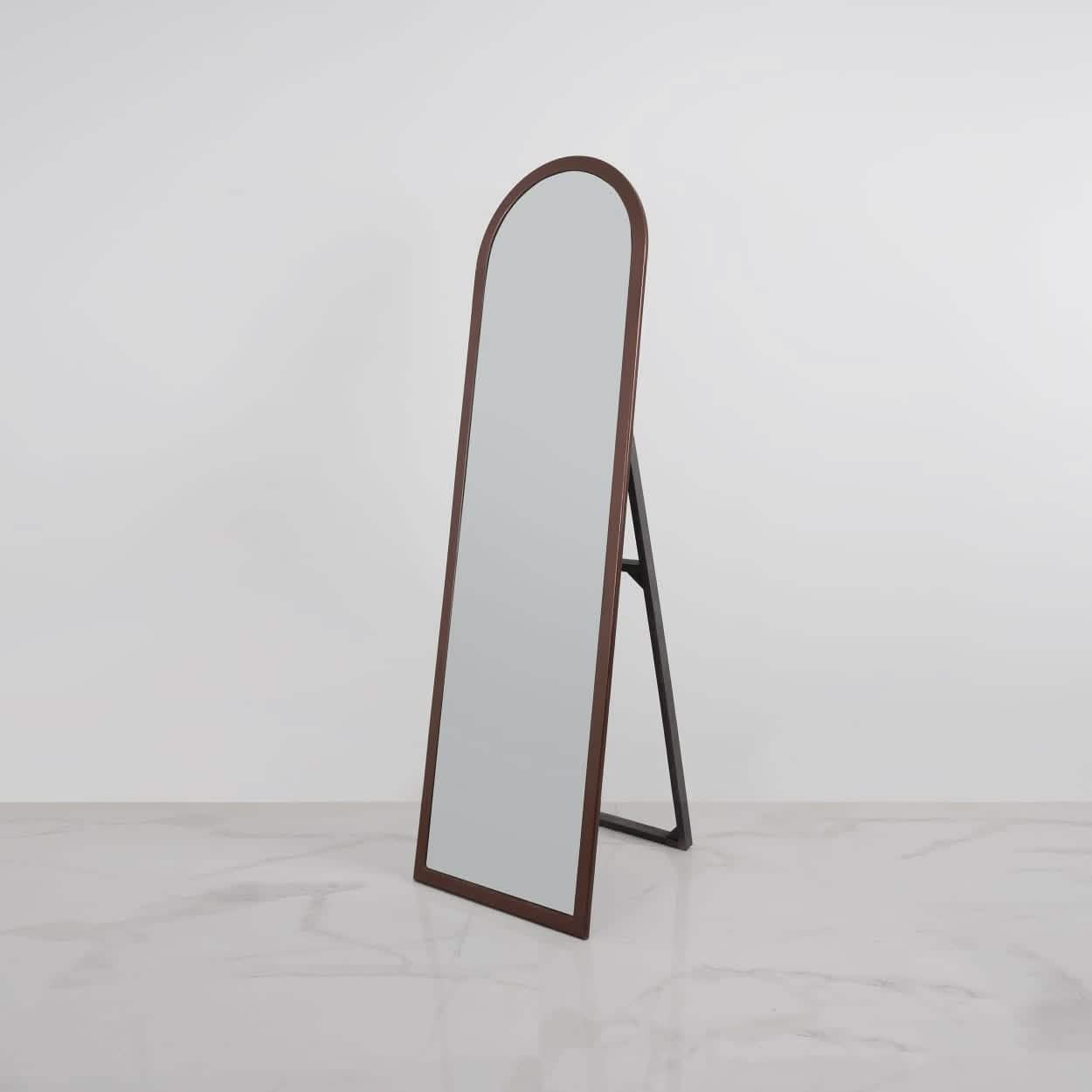 مرايا ارشيد استاند خشب ام دي اف، 50*170 سم - بني