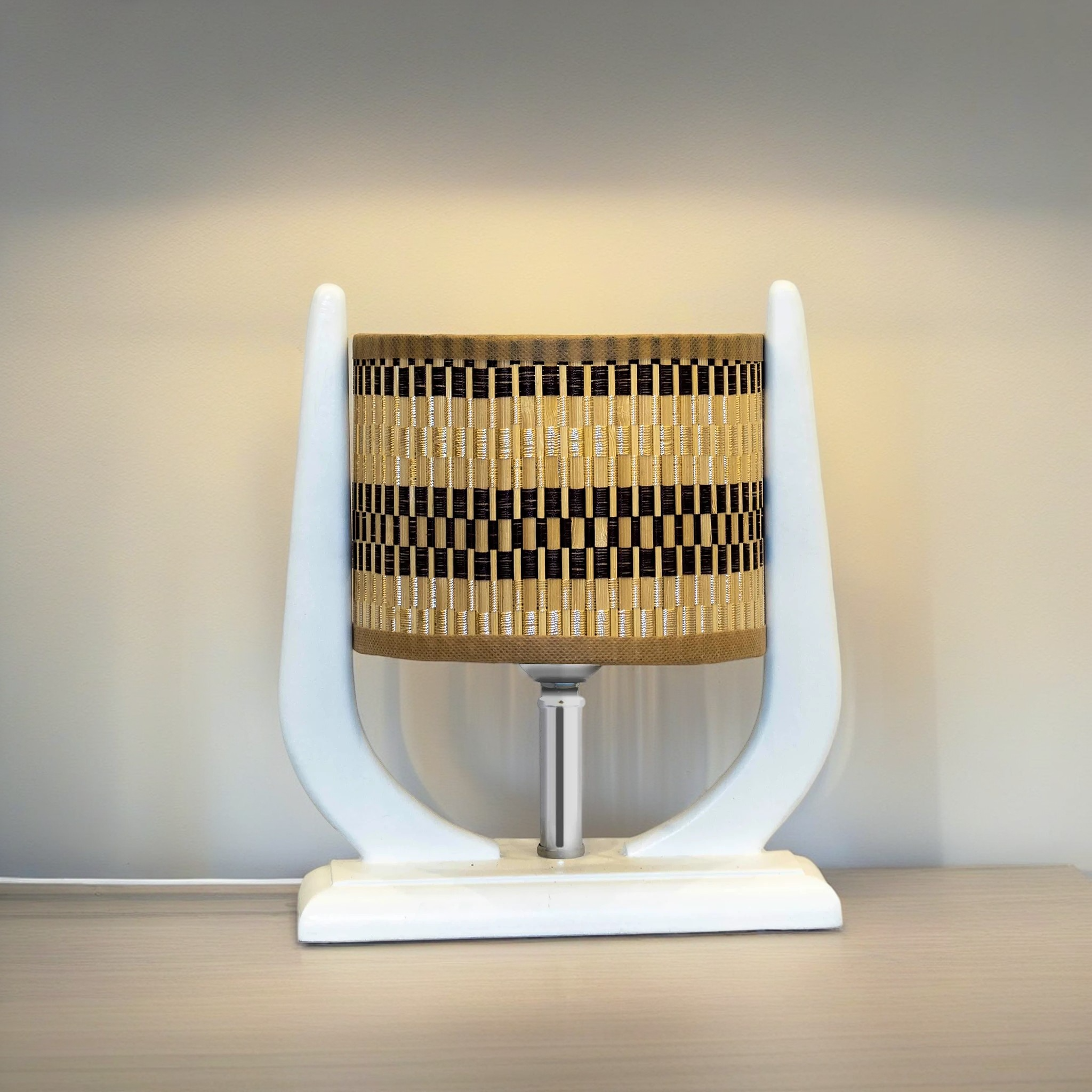 أباجورة خشب زان، 20*25 سم