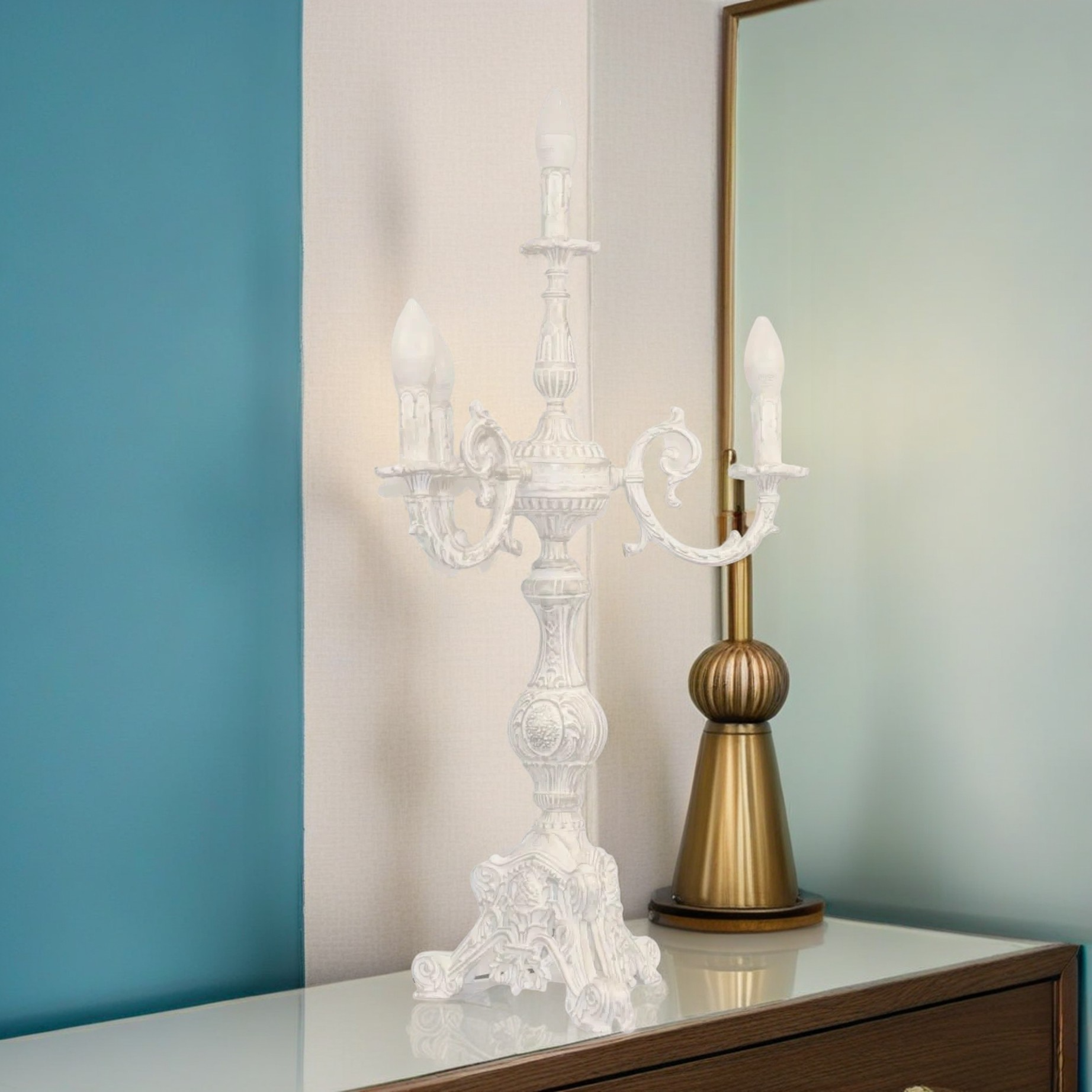 أباجورة ألمنيوم، 35*60 سم