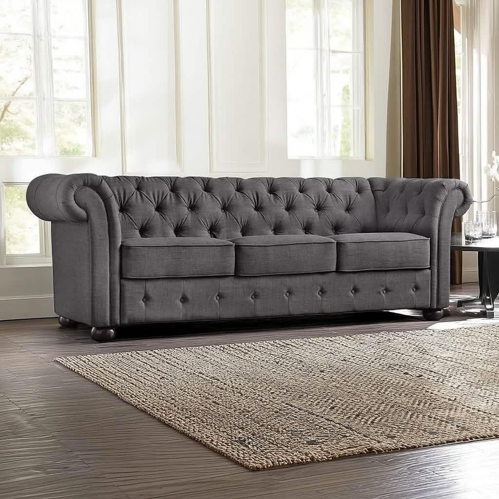 كنبة خشب زان أحمر، 210*65*75 سم