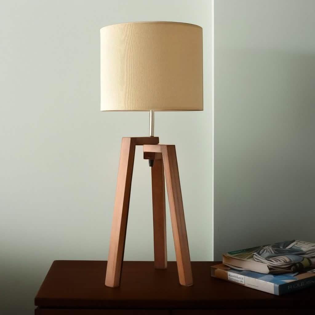 أباجورة خشب، 28*45 سم