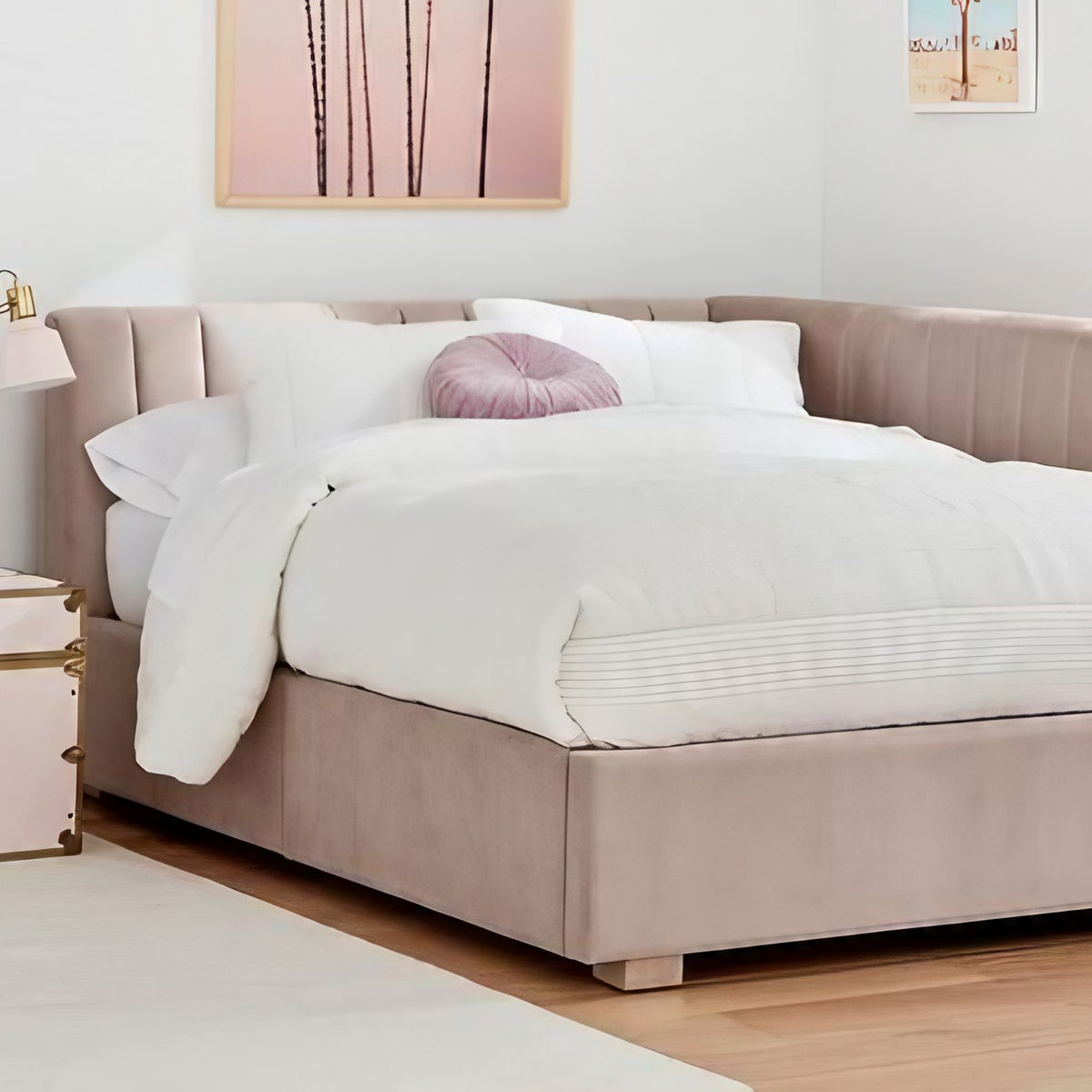 Single bed, counter wood and beech wood, 125*205*90 cm