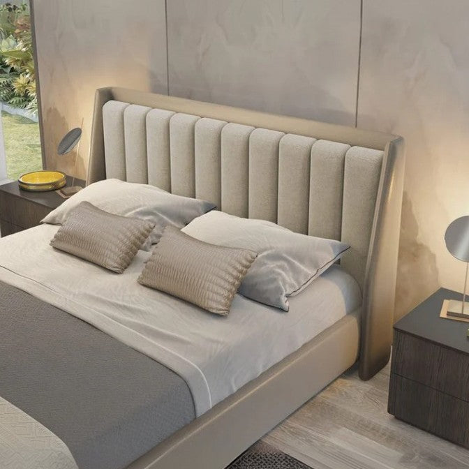 King size bed, Counter and Beech wood, 163*205*120 cm