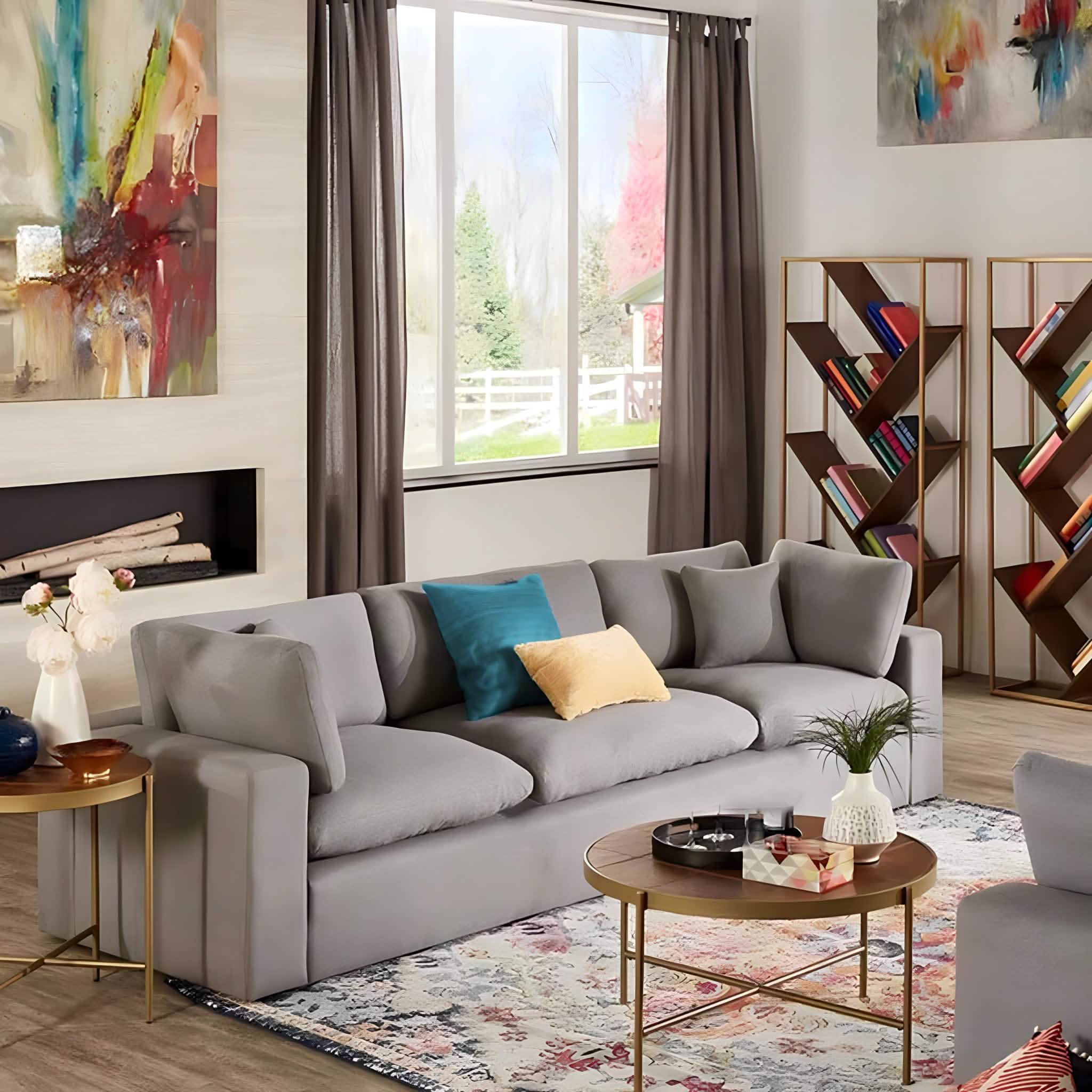 كنبة خشب زان، 240*80*90 سم