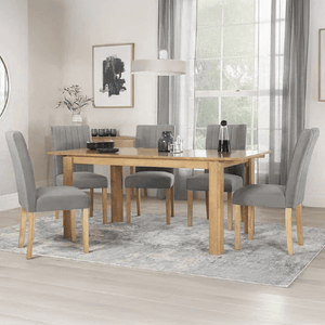 طقم سفرة خشب زان، 7 قطع