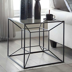 ترابيزة جانبية زجاج 50*50*50 سم - RON67 Royal Iron