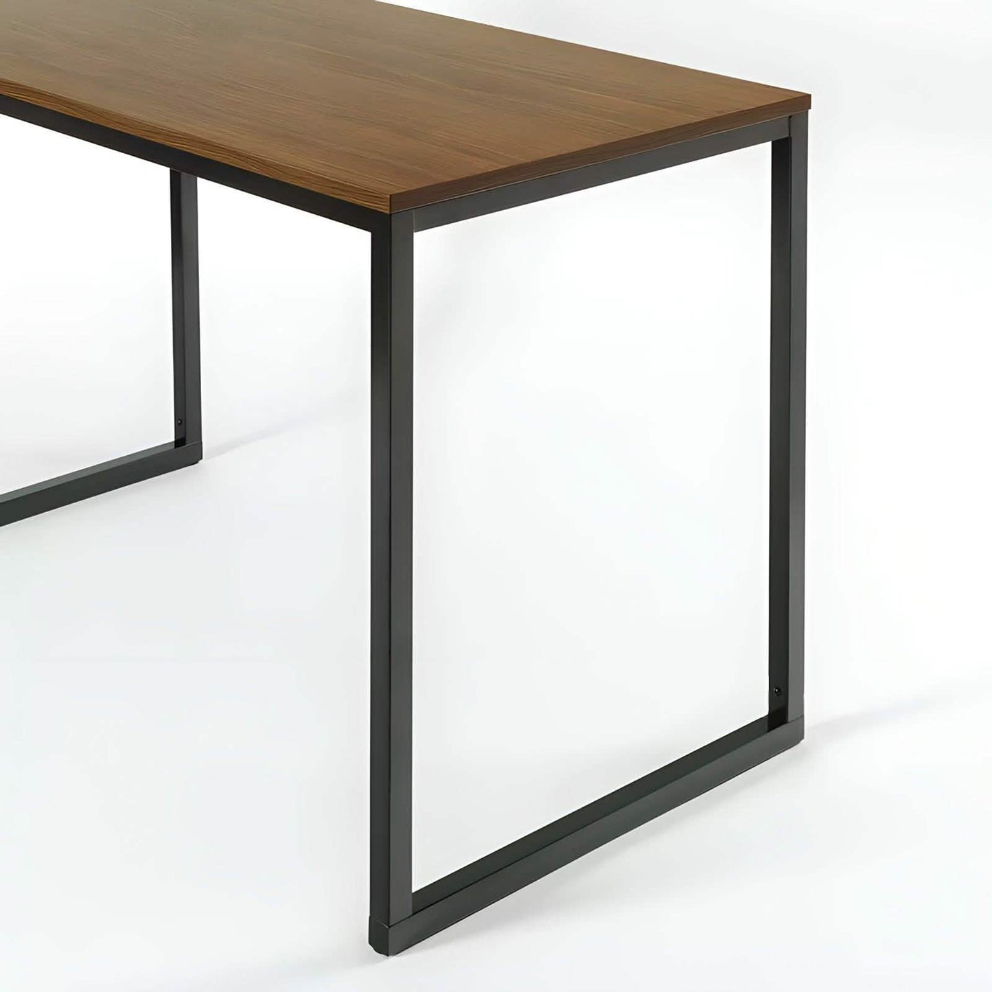 مكتب لون اسود وبني فاتح 60*120*75 سم - ROW18 Iron Wood