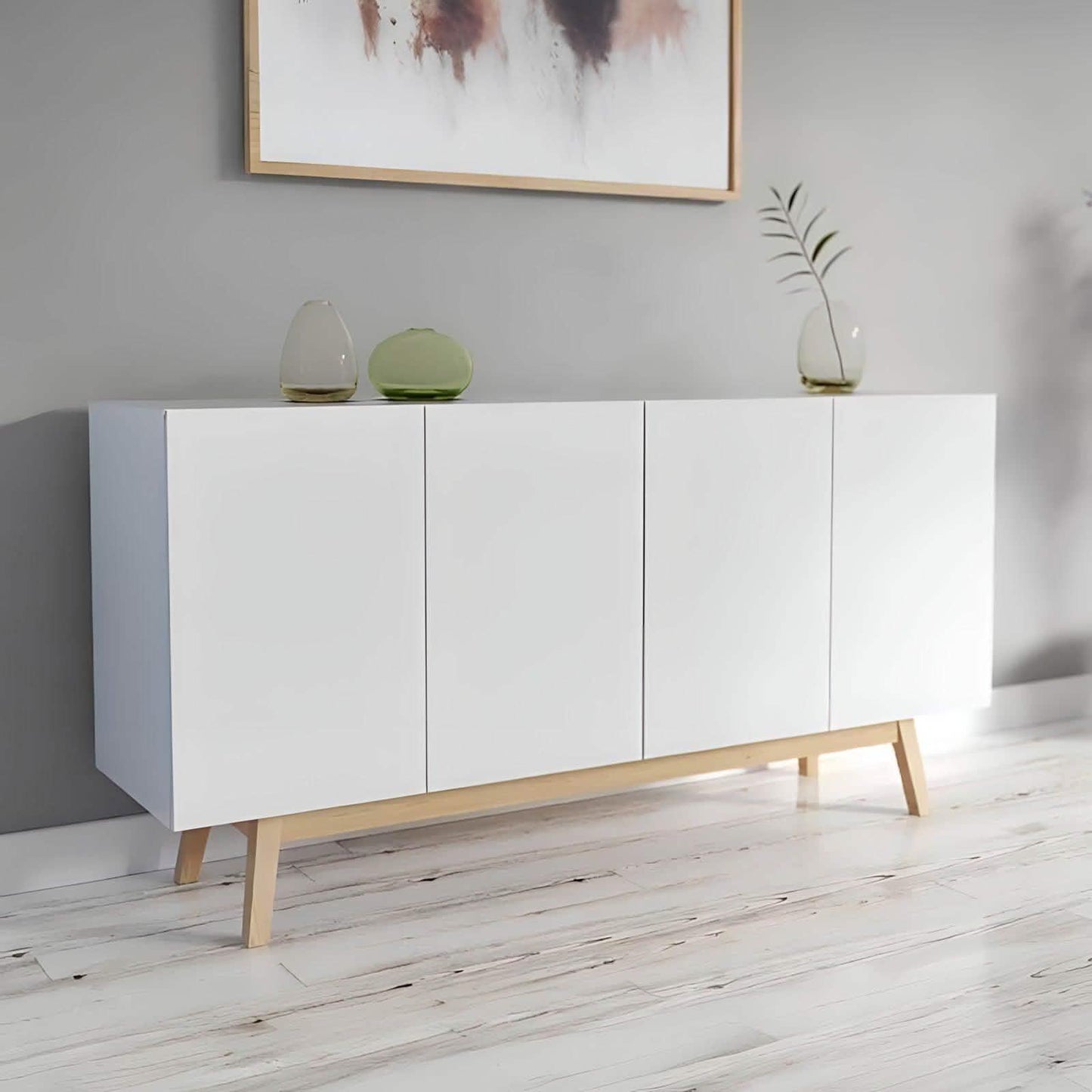 بوفيه ام دي اف، 160*40*80 سم