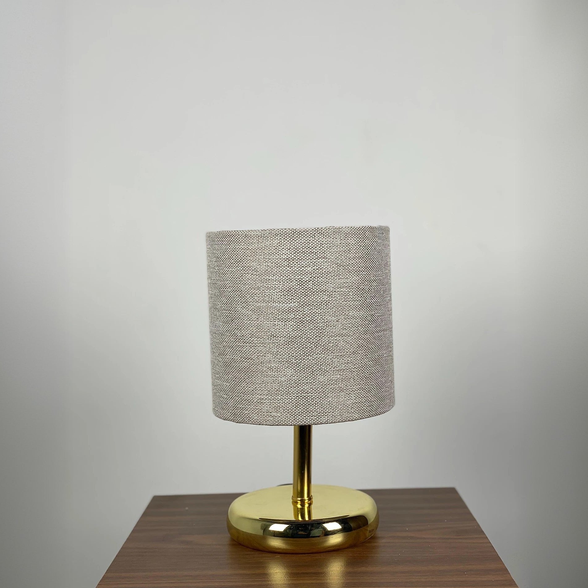 أباجورة ستيل وقماش، 15*22 سم