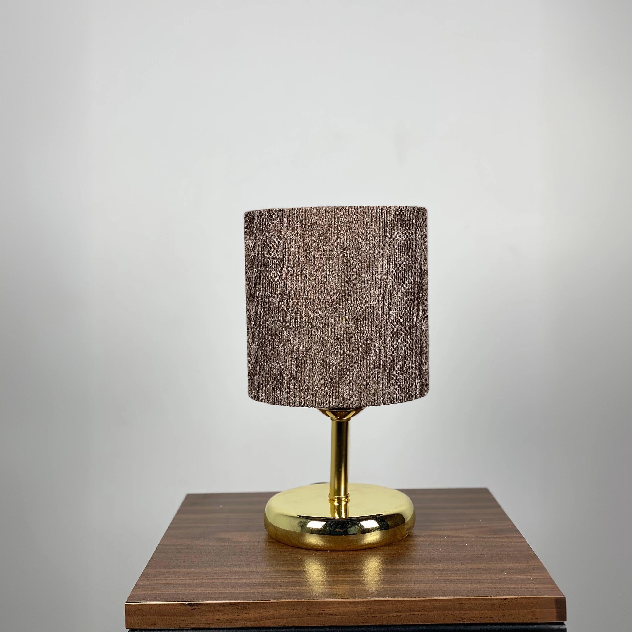 أباجورة ستيل وقماش، 15*22 سم