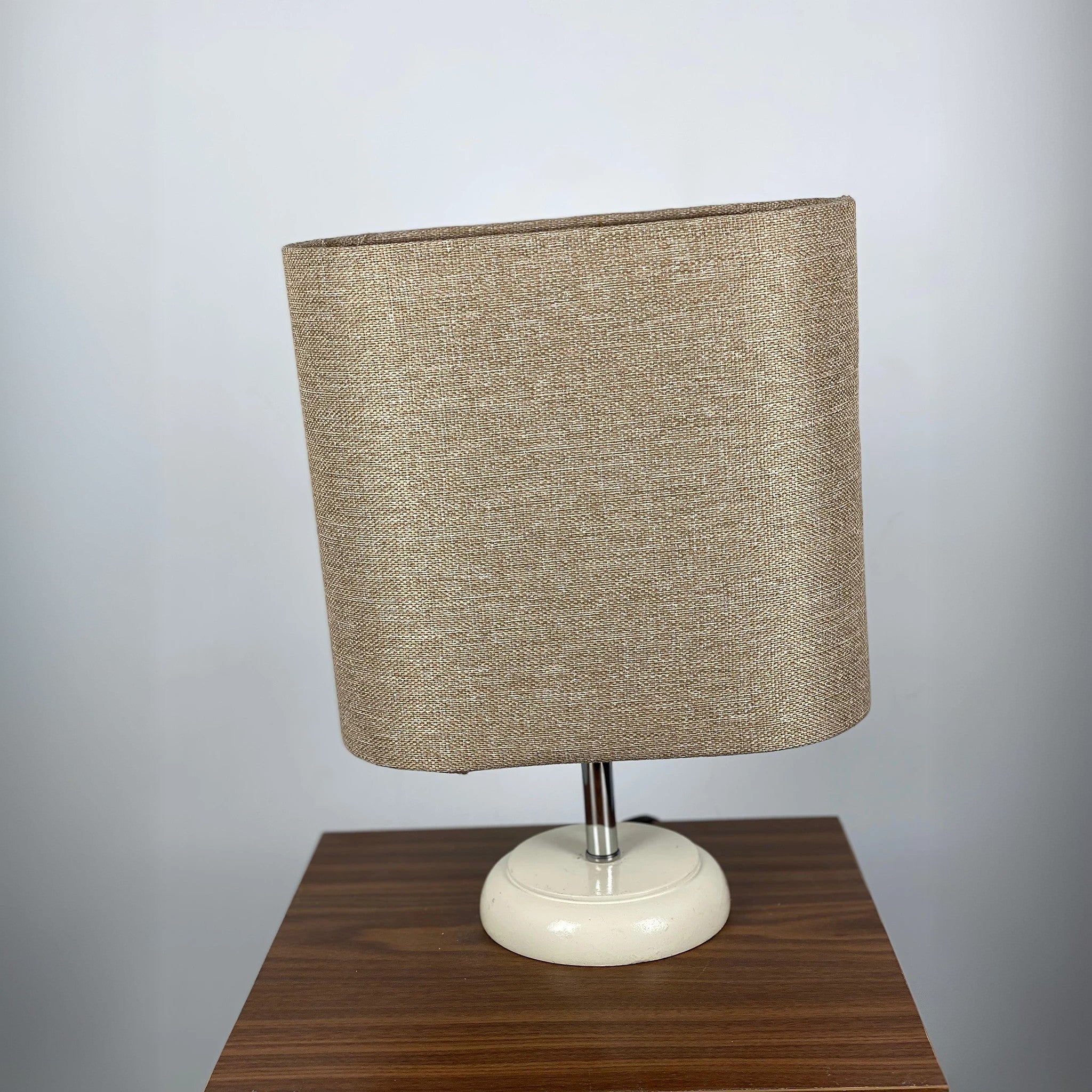 أباجورة ستيل وقماش، 15*32 سم