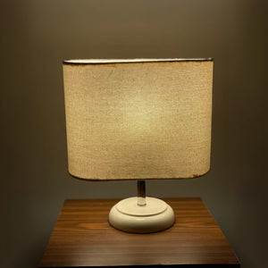 أباجورة ستيل وقماش، 15*27 سم