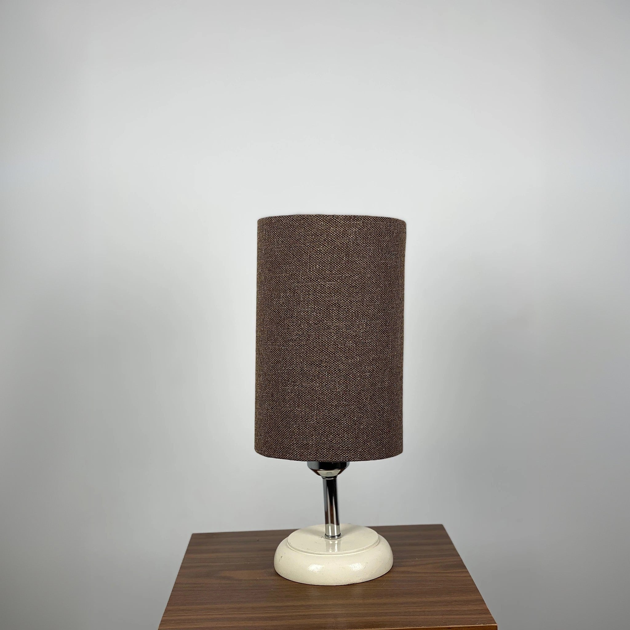 أباجورة ستيل وقماش، 15*27 سم